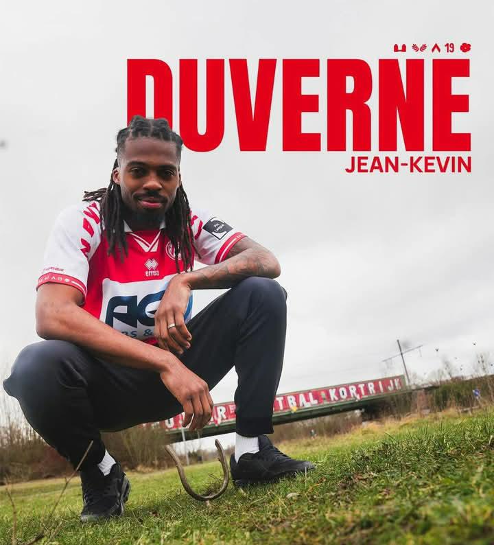 Jean-Kévin Duverne prêté au KV Courtrai de Belgique !